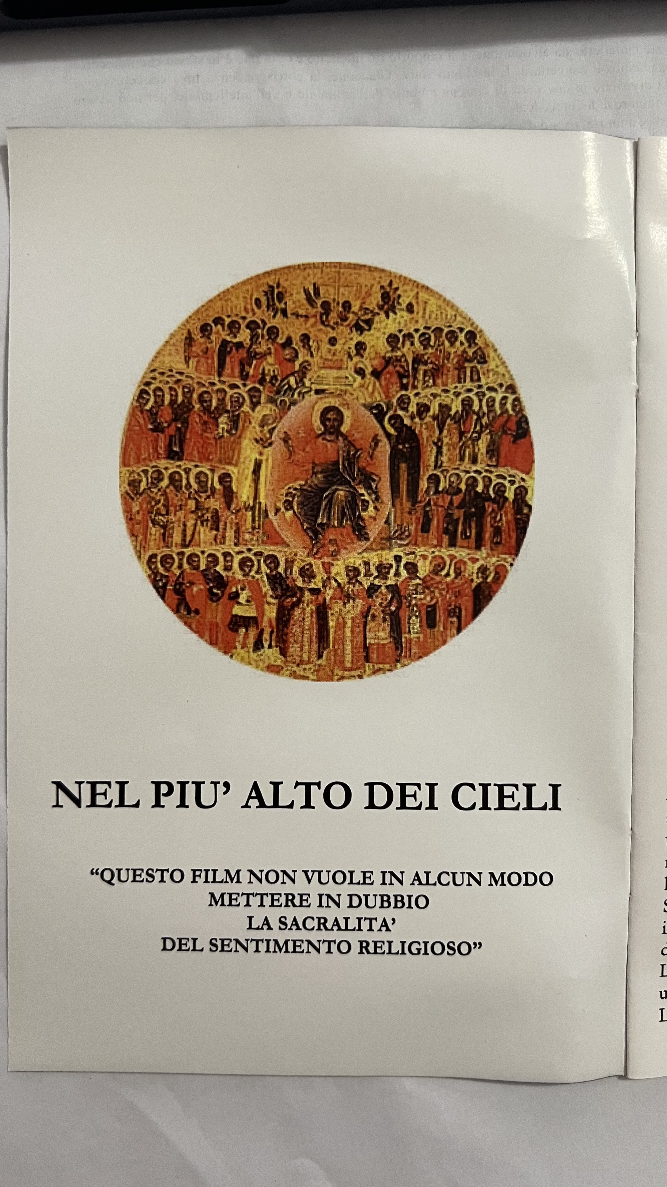 NEL PIU' ALTO DEI CIELI - Silvano Agosti